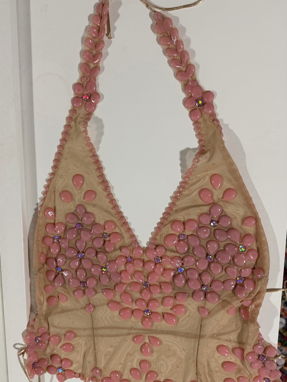 Rare Ema Savahl Rosé Halter Top